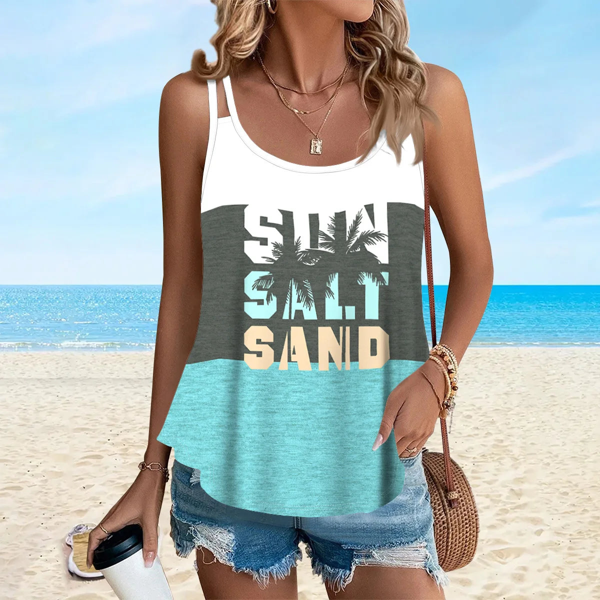 Boho Style Summer Knit Dress – Printed, High Stretch, Lightweight &amp; Comfortable