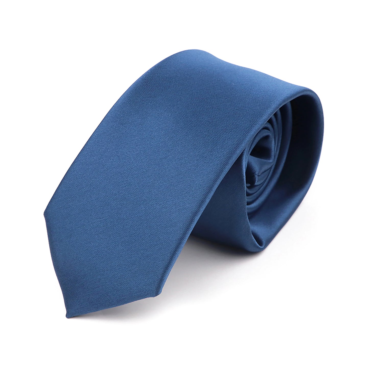 NoEnName_Null Solid Polyester Neck Tie for Men