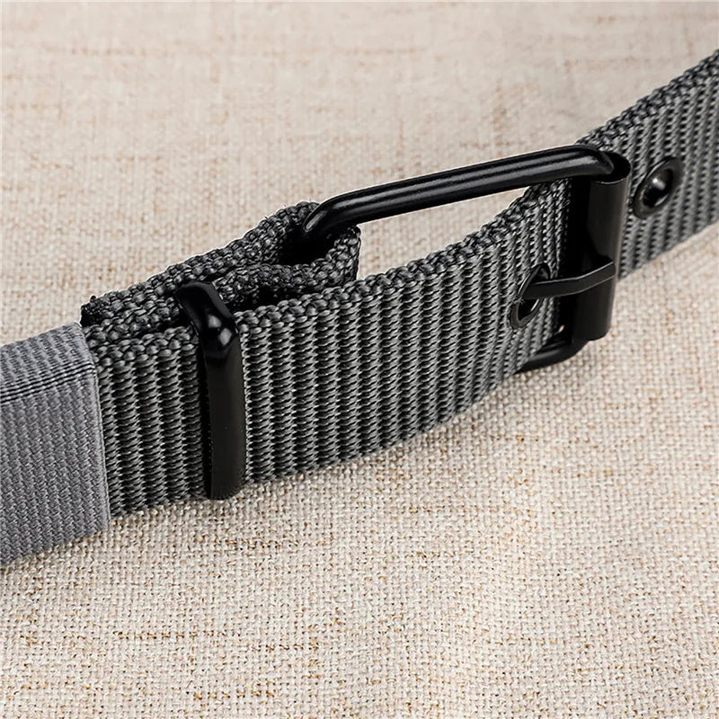 NoEnName_Null Unisex Casual Canvas Belt – Durable, Adjustable, Stylish Accessory
