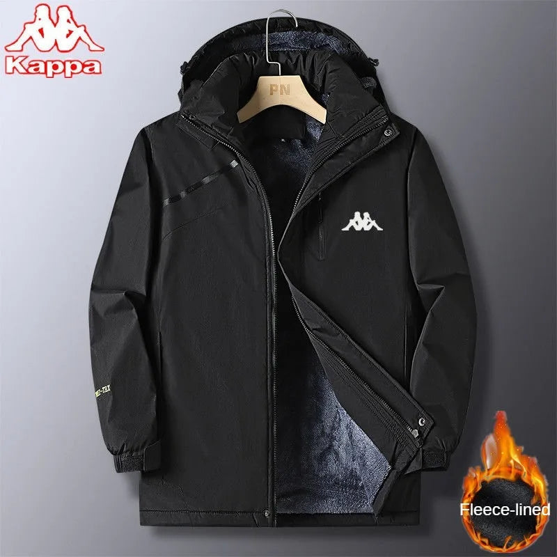 Kappa Jacket Men's Autumn Winter 2024 New Luxury Brand Loose Windbreaker Outdoor Multi-pocket Windproof and Waterproof Jackets Top