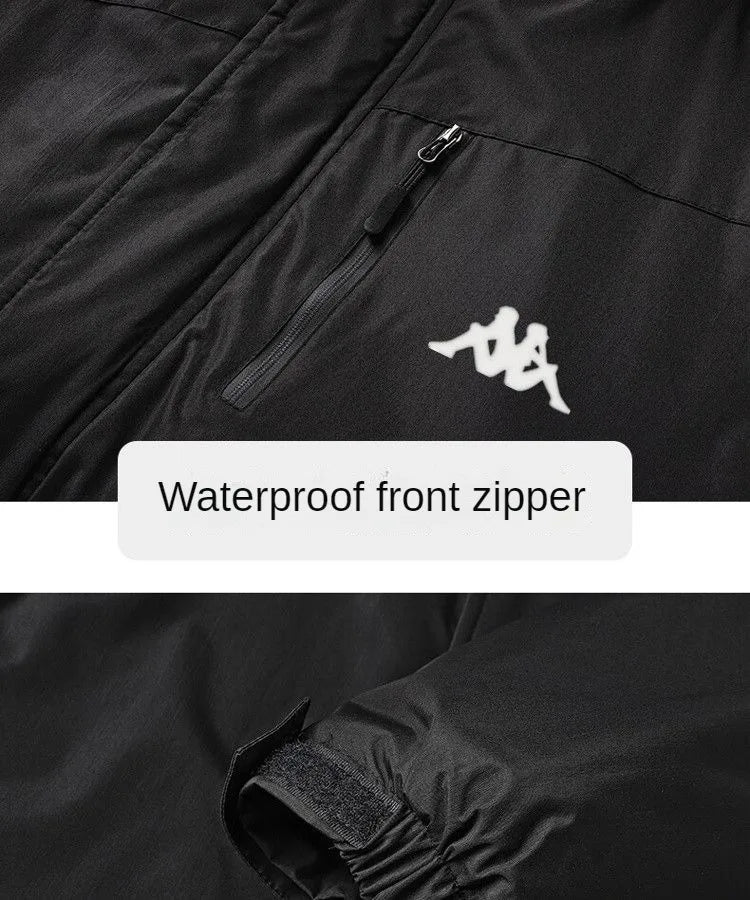 Kappa Jacket Men's Autumn Winter 2024 New Luxury Brand Loose Windbreaker Outdoor Multi-pocket Windproof and Waterproof Jackets Top