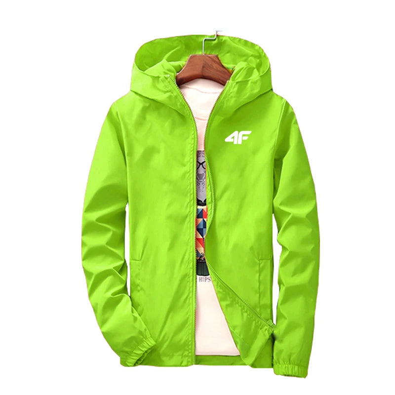 New Spring/Summer Ultra Light Solid Colour Cotton Thin Jacket for Men which is Waterproofed and Wind proofed  Outdoor Lightweight Coat