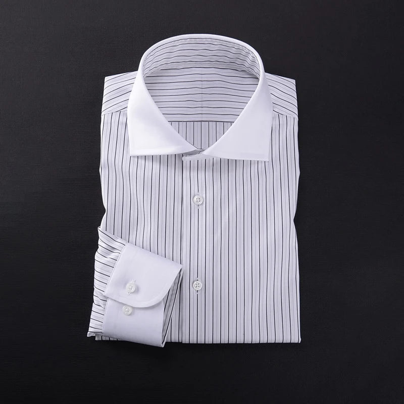 Men's Striped Formal Cotton Shirt