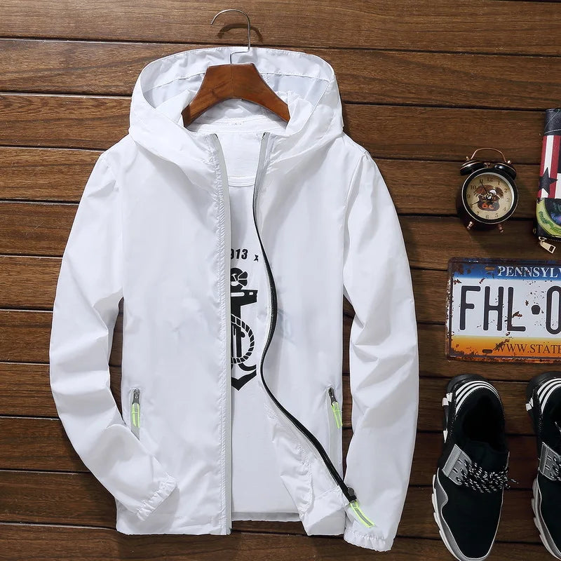 Summer Men and Women Sunscreen Clothing Couple Long-sleeved Windbreaker Breathable Quick Dry Clothes Reflective Travel Jacket