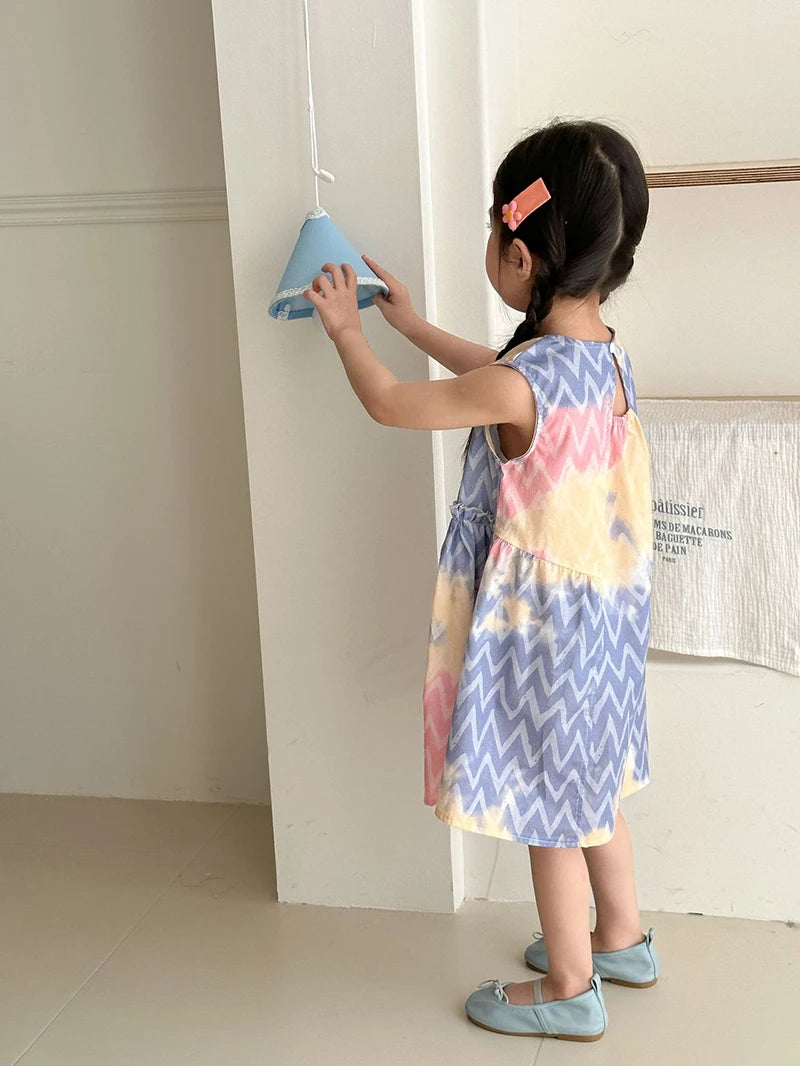 MILANCEL Unisex Summer Patchwork Clothing Set for Kids (Ages 4–6Y) – Cotton Shirt and Shorts Vacation Outfit