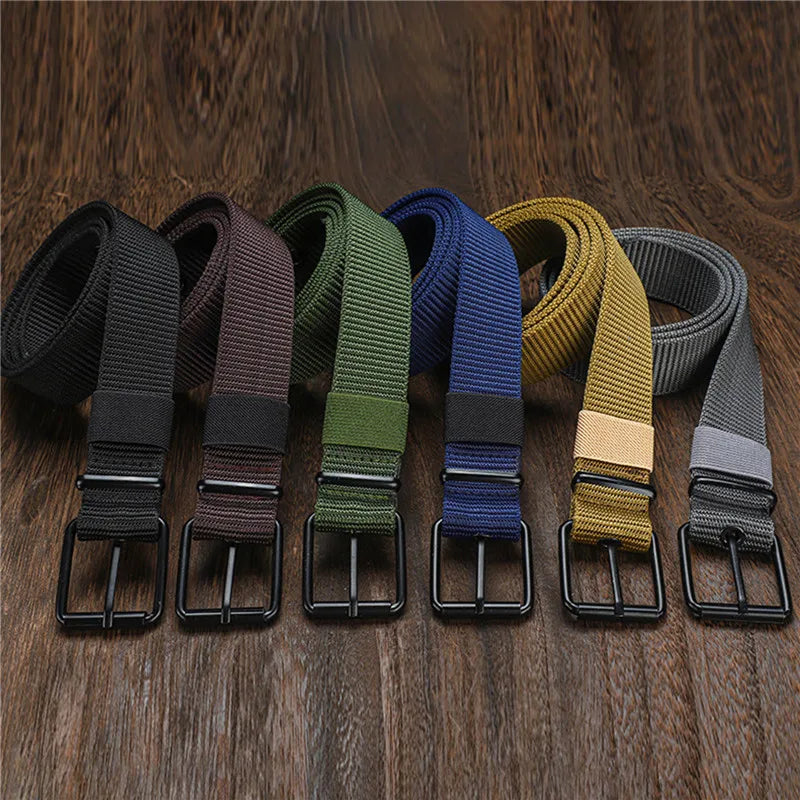 NoEnName_Null Unisex Casual Canvas Belt – Durable, Adjustable, Stylish Accessory
