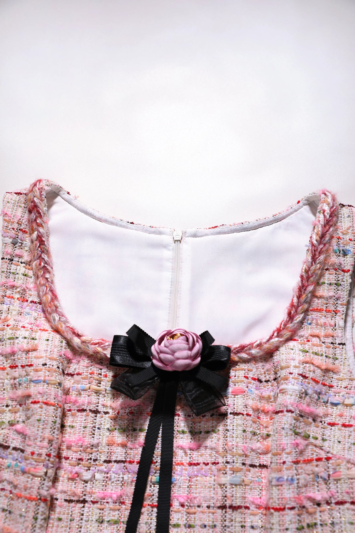 Dabuwawa Women's England Style Plaid A-Line Dress with Tassel, Button, and Patchwork Details – Autumn/Winter Collection