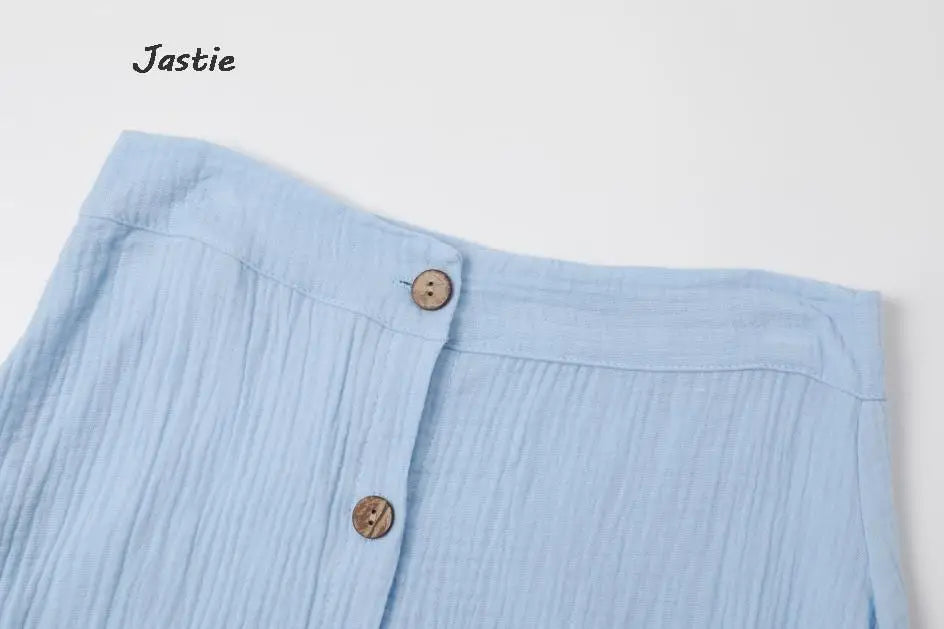 JASTIE Women's Casual A-Line Sleeveless Jersey Dress – Mid-Calf Length, Spring/Summer Style