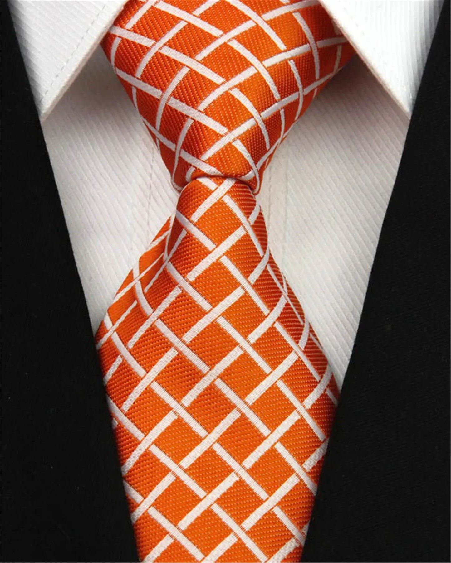 NoEnName_Null Silk Plaid Neck Tie