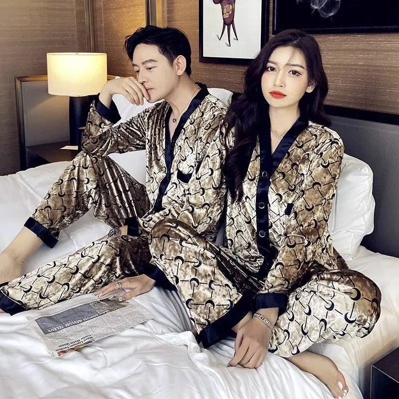 Women's Luxury Geometric Pajama Set