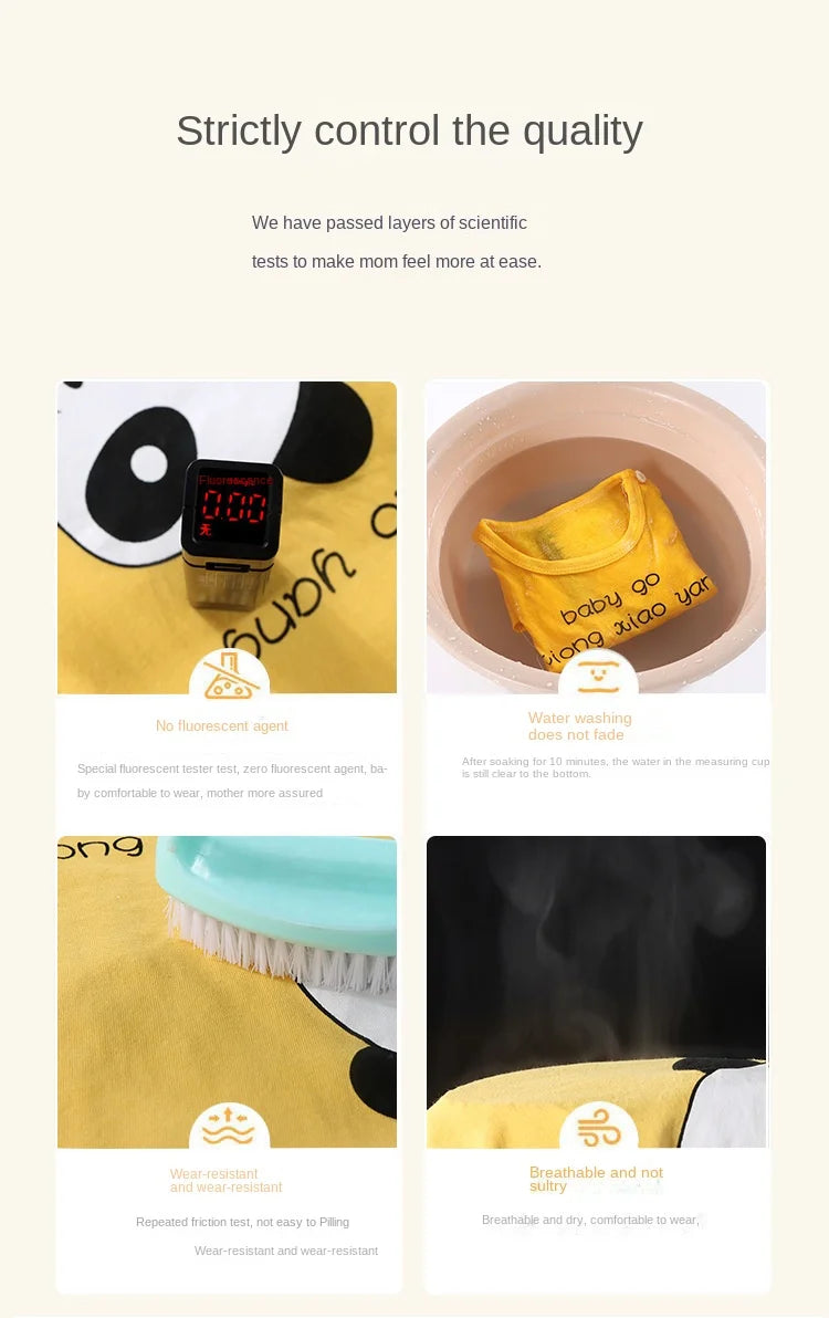 NoEnName_Null Unisex Summer Outfit for Kids – Soft Cotton-Polyester Casual Wear (Ages 25M–12Y)