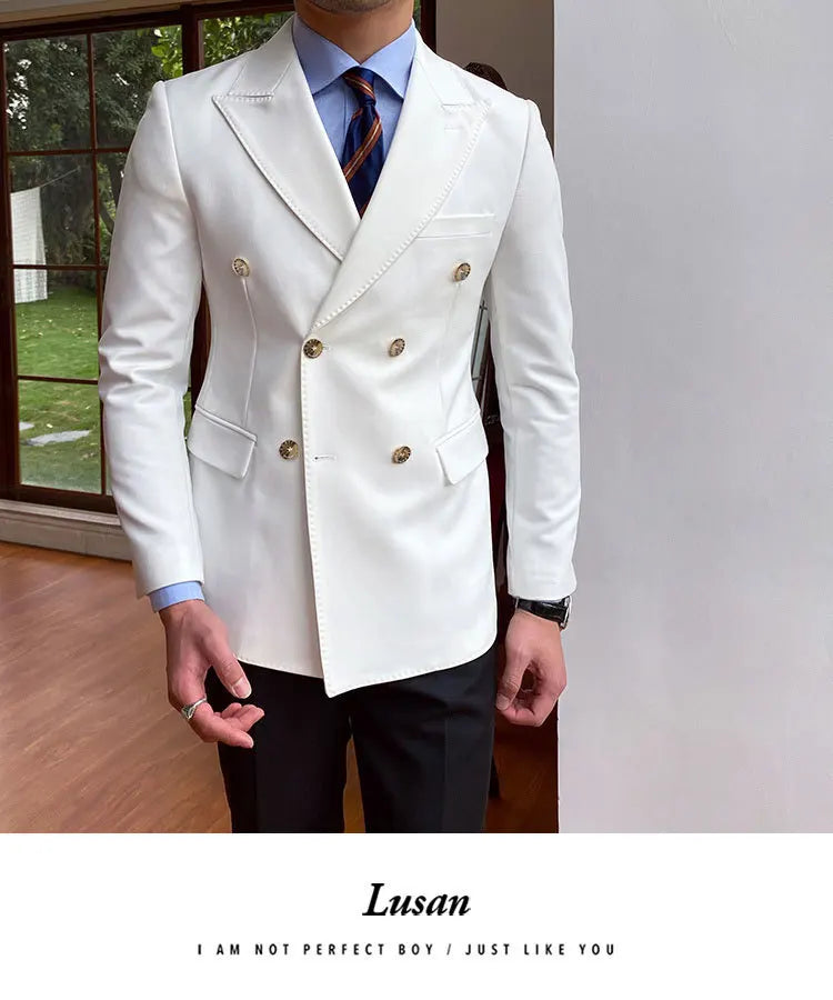 NSTOPOS Men's England Style Slim Fit Blazer - Casual &amp; Stylish Blazer Jacket for Men