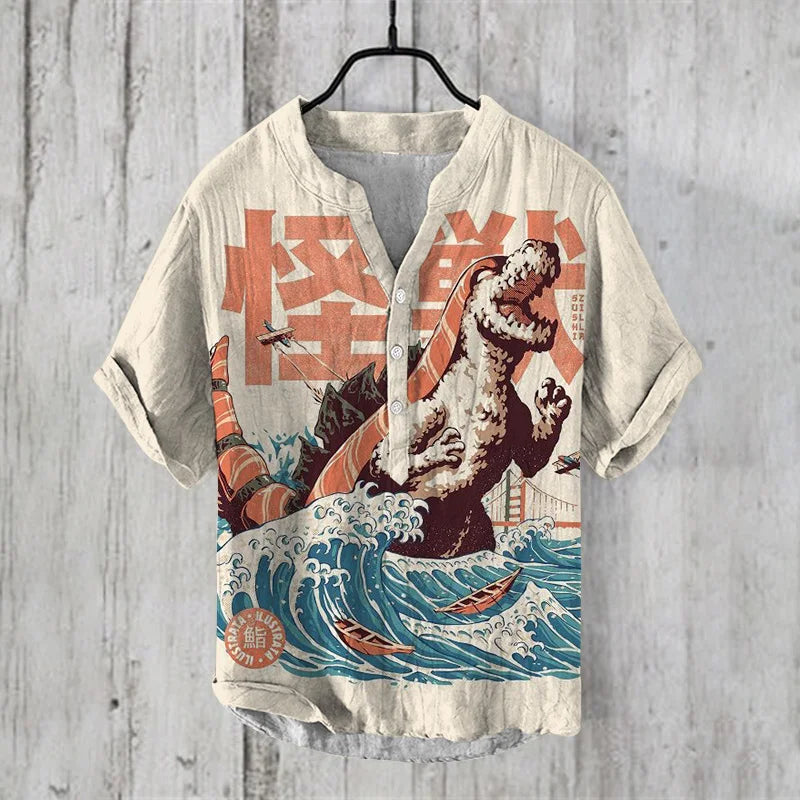 Men’s Casual Polyester O-Neck Short Sleeve Quick Dry T-Shirt