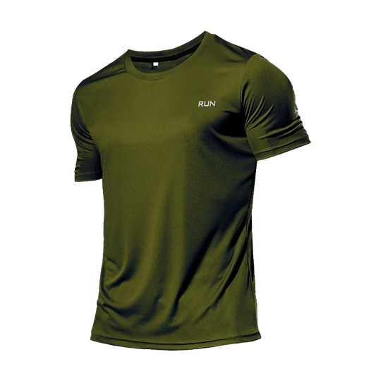 Men’s Quick-Dry Reflective Gym T-Shirt – Anti-Sweat Sportswear for Running, Basketball, Fitness