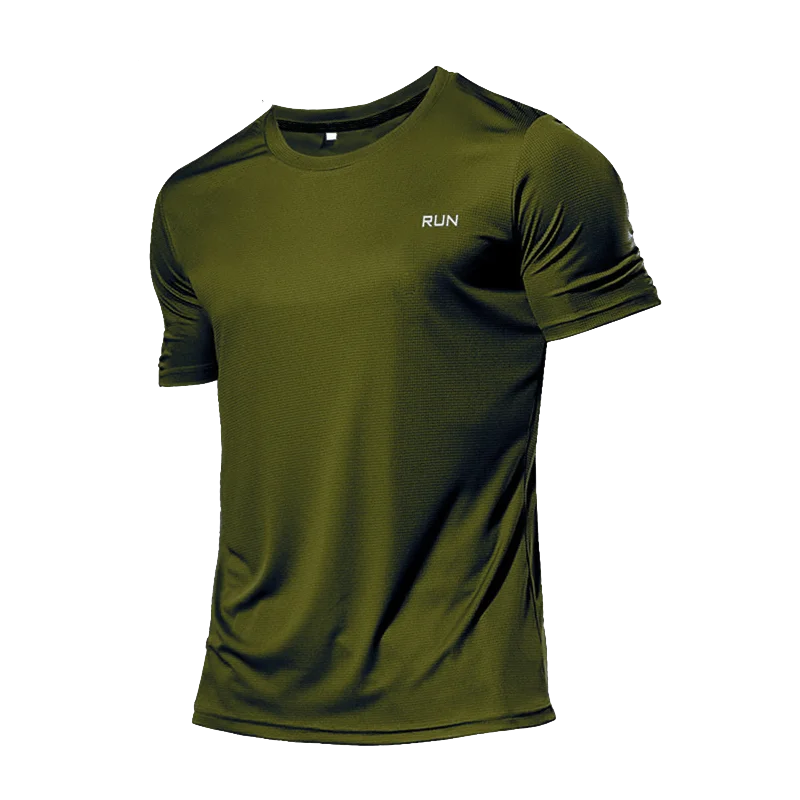 Men’s Quick-Dry Reflective Gym T-Shirt – Anti-Sweat Sportswear for Running, Basketball, Fitness
