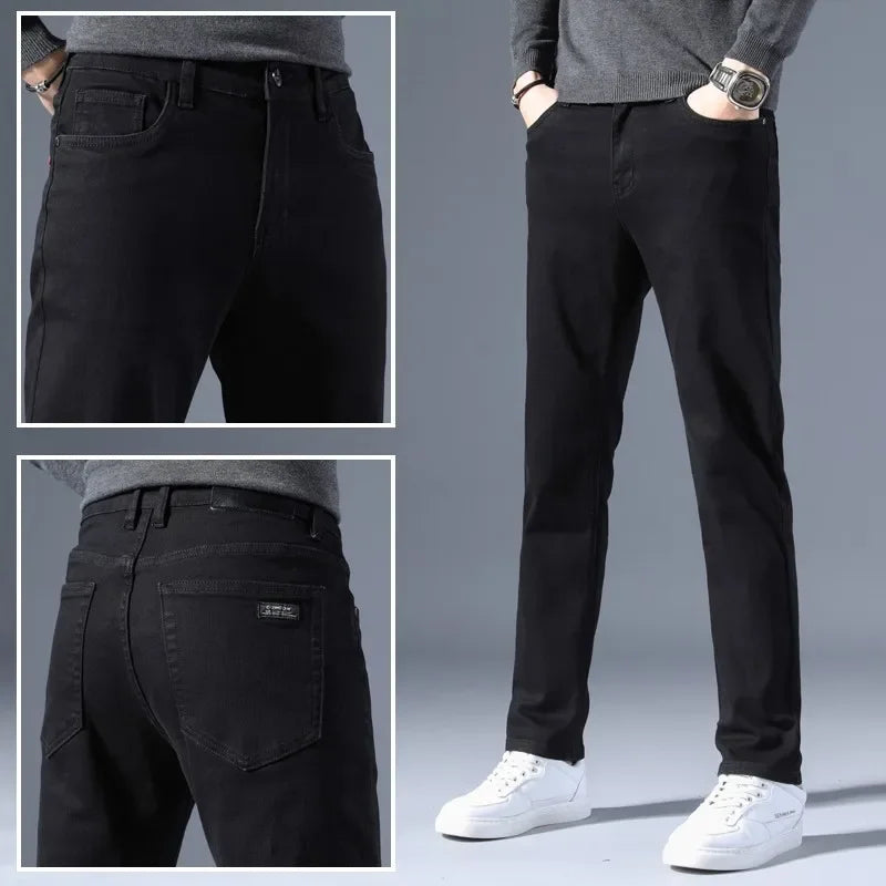 Men’s Casual Straight-Leg Denim Jeans