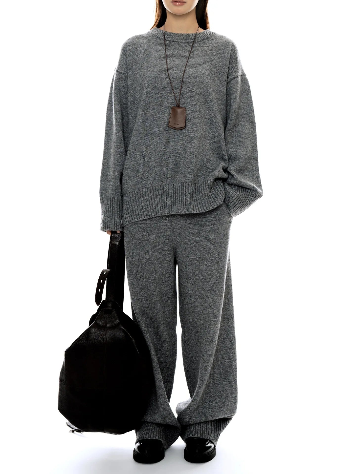 NoEnName_Null Women's Winter Splice Plush Scarf – Stylish &amp; Cozy Casual Accessory