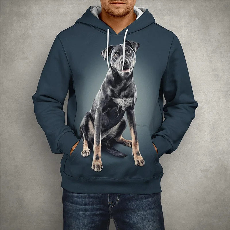 Funny PugDog 3D Print Men and Women Hoodies Autumn And Spring Oversize Jackets