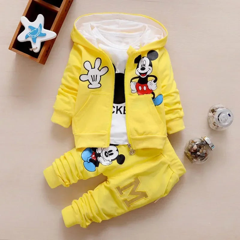 Disney Unisex Baby and Toddler Mickey Mouse Clothing Set – Perfect for Autumn &amp; Spring (Ages 0-6Y)