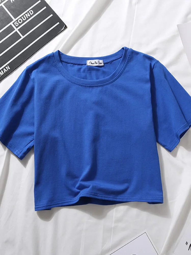 Women's Casual O-Neck Loose Fit Short Sleeve Tee – Summer 2025 | Dozw