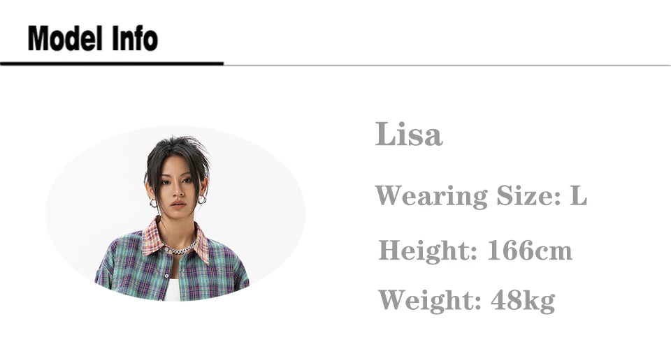 STIWAUP Women's Plaid Long Sleeve Blouse – Casual Turn-down Collar Top for Spring & Autumn