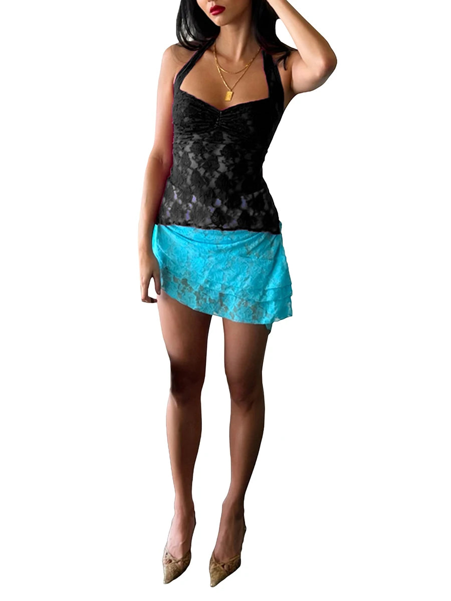 Hirigin Junior Women’s Lace Tank Tops for Summer