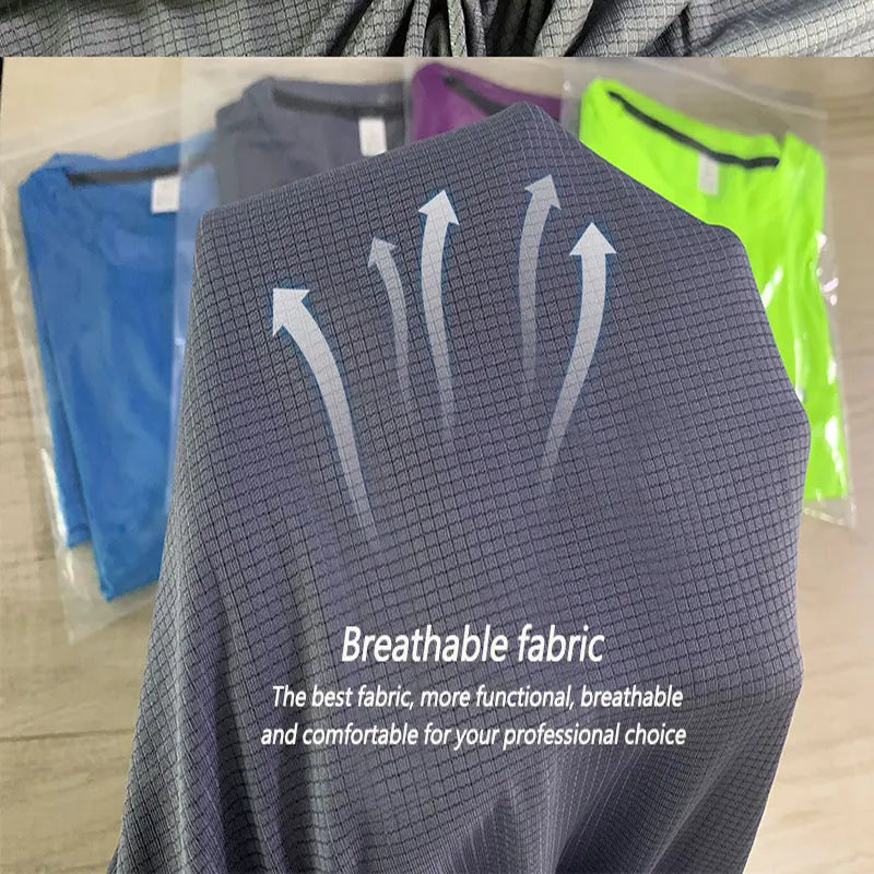 Men’s Quick-Dry Reflective Gym T-Shirt – Anti-Sweat Sportswear for Running, Basketball, Fitness