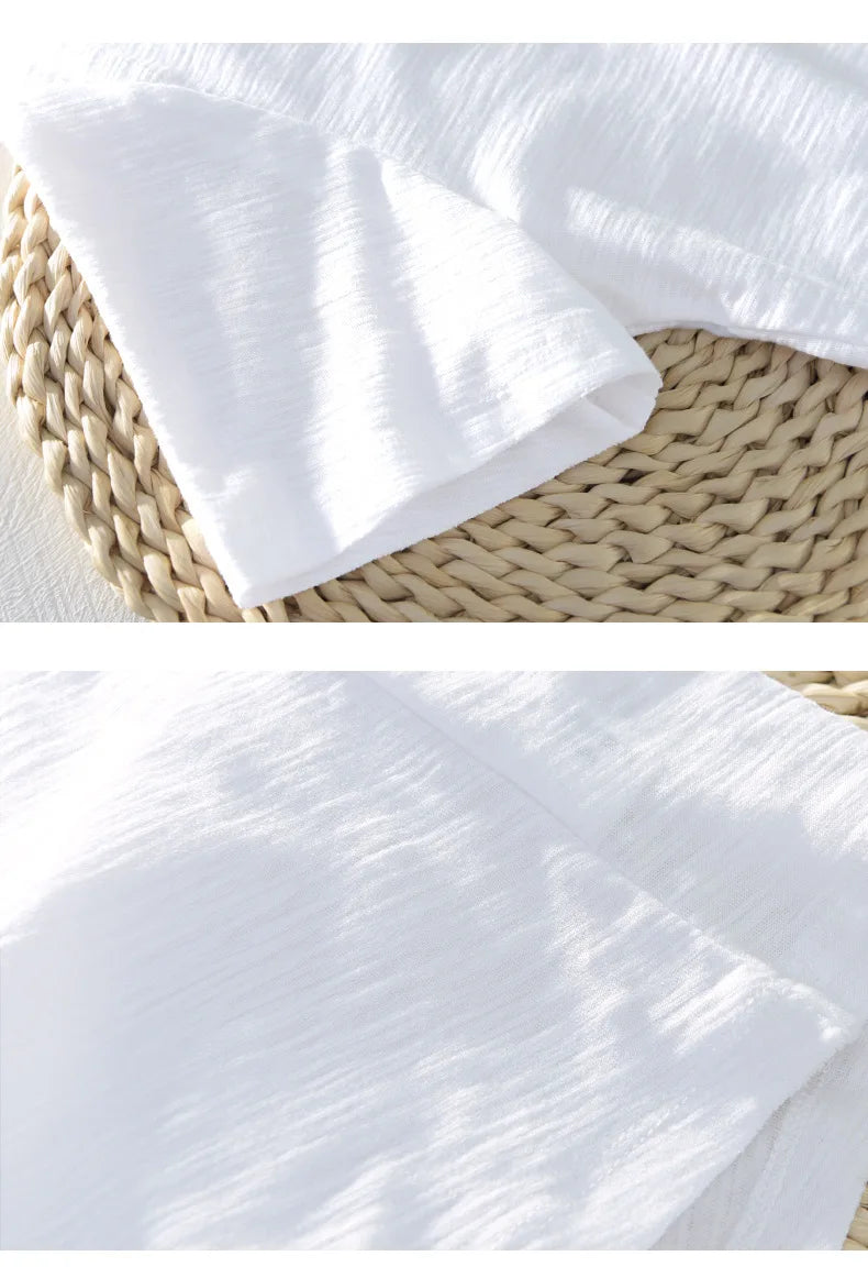 FAVOCENT Men’s V-Neck Bamboo Fiber Cotton-Polyester Casual Tee – Comfortable &amp; Stylish for Summer