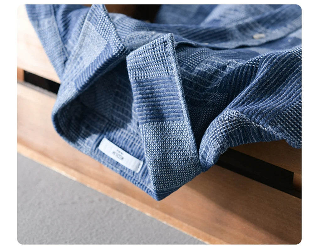 Summer cargo shirts men fashion short sleeve shirt workwear Tops loose Casual jeans for Young men