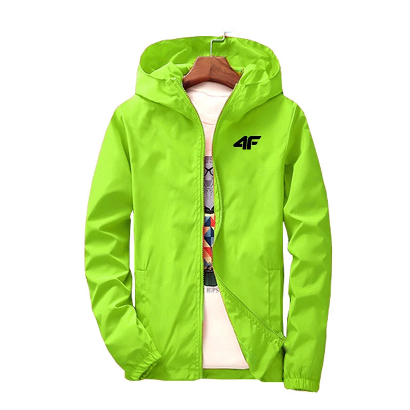 New Spring/Summer Ultra Light Solid Colour Cotton Thin Jacket for Men which is Waterproofed and Wind proofed  Outdoor Lightweight Coat