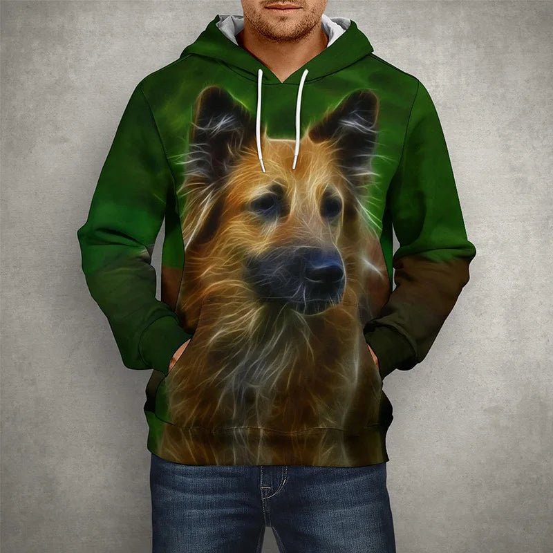 Funny PugDog 3D Print Men and Women Hoodies Autumn And Spring Oversize Jackets