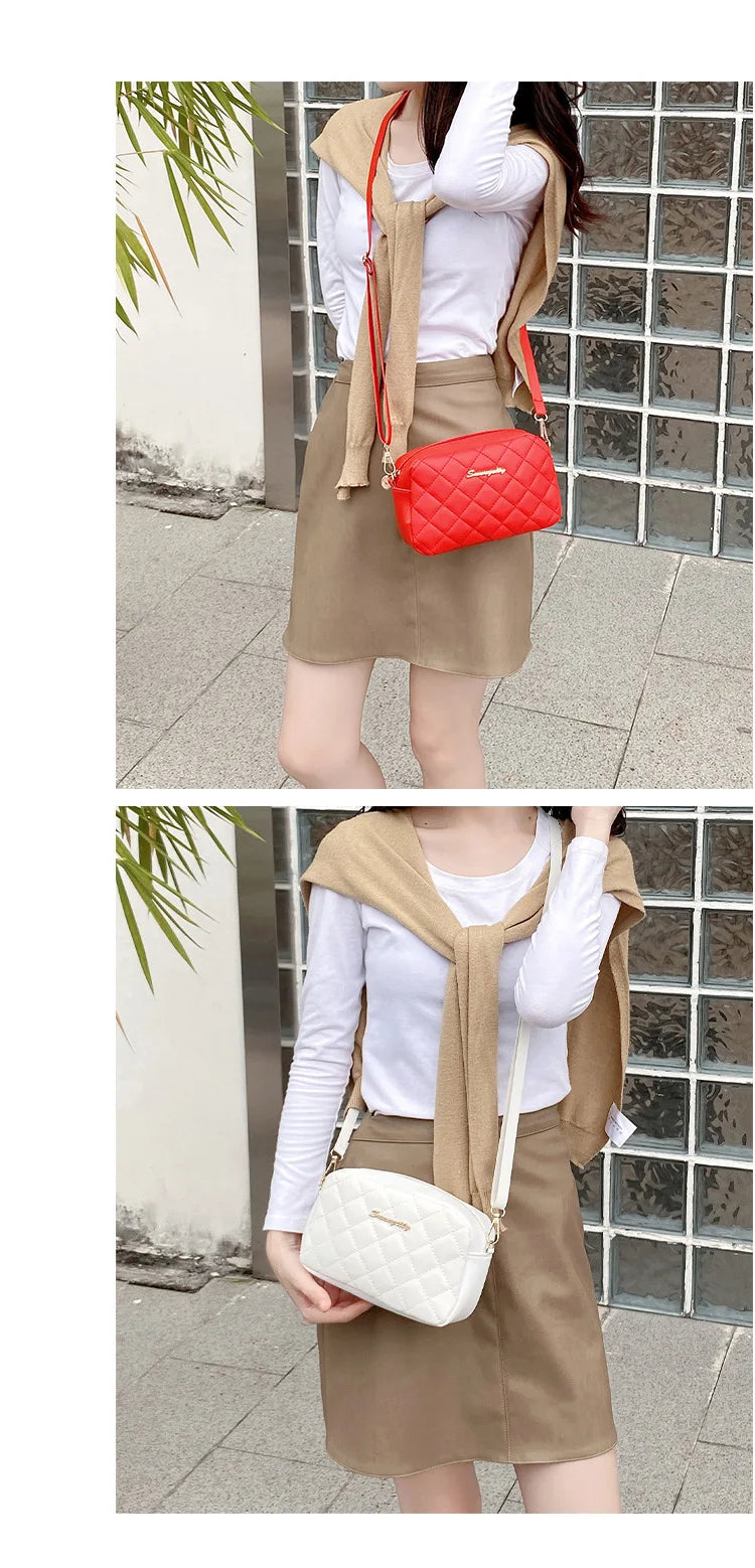 New Arrival Women's Small Crossbody Bag PU Leather Messenger Bag