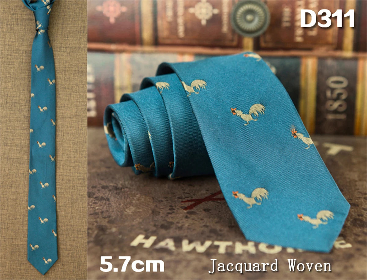 NoEnName_Null Silk Animal Pattern Neck Tie