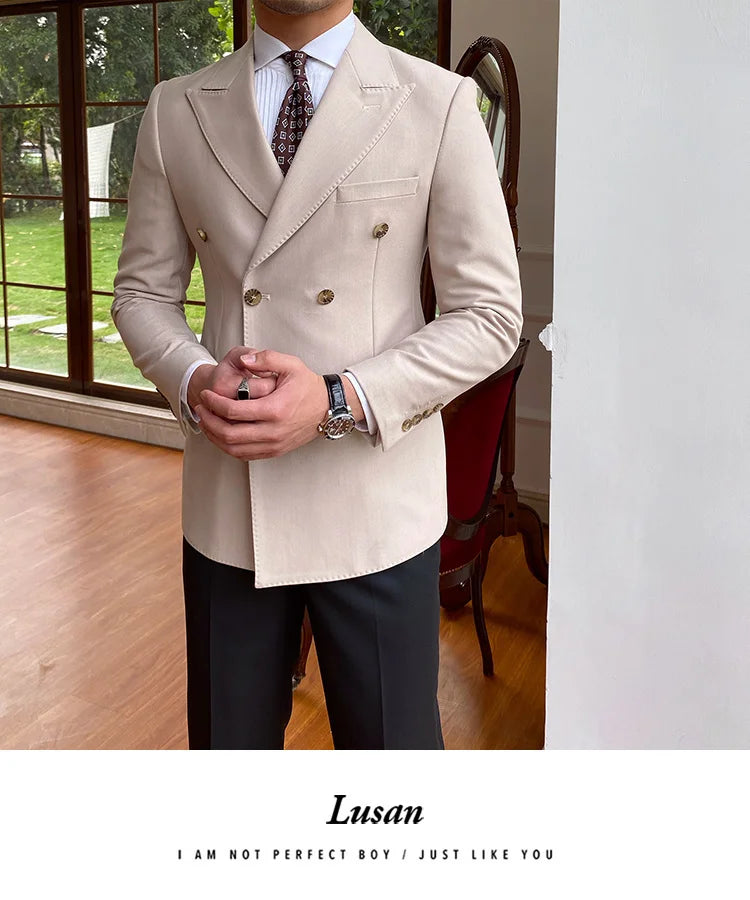 NSTOPOS Men's England Style Slim Fit Blazer - Casual &amp; Stylish Blazer Jacket for Men