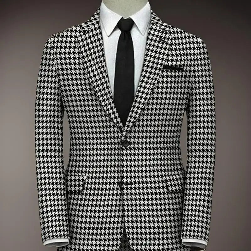 MENTEOLA Men's England Style Business Suit - Polyester &amp; Rayon Blend, Skinny Fit