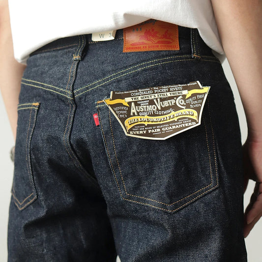 Iceupsnow Men’s Vintage High-Waist Loose Fit Plaid Denim Jeans - Full-Length Straight-Leg for Winter